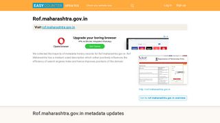 Rof Maharashtra (Rof.maharashtra.gov.in) - Citizen Login ...
