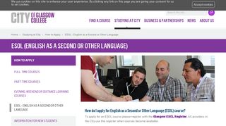 How to Apply for an ESOL | City of Glasgow College