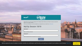 MyCity: User login