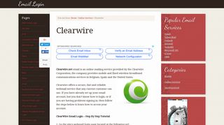 Clearwire Email Login – www.Clearwire.net Webmail Sign In ...
