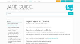 Importing from Cliniko | Jane - Clinic & Practice Management Software