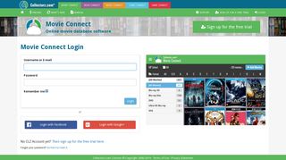 Login to Movie Connect - Collectorz Connect