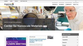 Center for Nanoscale Materials | Argonne National Laboratory