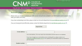 Activate your CNM account – CNM