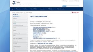 TASC COBRA Welcome