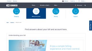 Billing and Account | Contact | Cogeco
