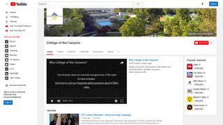 College of the Canyons - YouTube