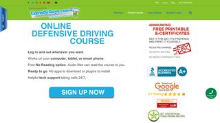 Comedy Guys Online Defensive Driving Course for Texas ticket ...