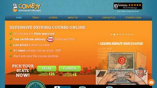 Comedy Defensive Driving: Online Defensive Driving - State Approved