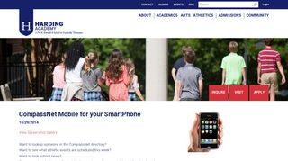Harding Academy | CompassNet Mobile for your SmartPhone