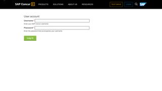 User account - SAP Concur