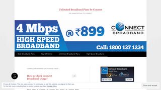 connect broadband data usage check | Unlimited Broadband Plans by ...