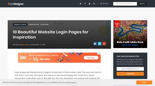 10 Beautiful Website Login Pages for Inspiration - 1stWebDesigner