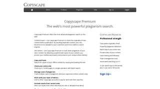 Copyscape Premium - Advanced Plagiarism Search
