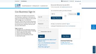 Cox Business Sign In