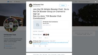 CK Booster Club on Twitter: 