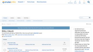 Find Your Cruise Roll Call - Cruise Critic Message Board Forums