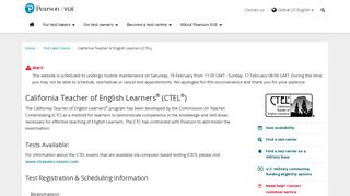 California Teacher of English Learners (CTEL) :: Pearson VUE