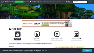 how to register to buy cube world