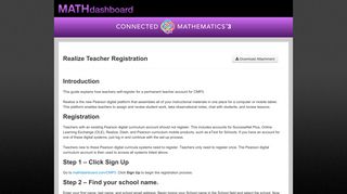 Dash Teacher - CMP3 | MATHdashboard