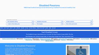 Disabled Passions - 100% Free Disabled Dating & Social Networking ...