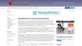Dating4Disabled.com Review (Dating 4 Disabled) - Dating Sites ...