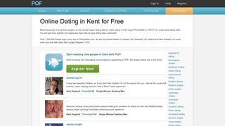 Kent Dating - Kent singles - Kent chat at POF.com™