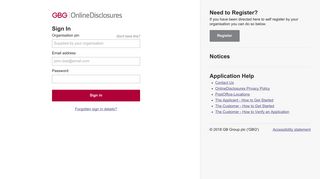 Sign In - Online Criminal Records Check | Online Disclosures