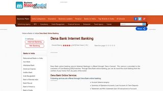Dena Bank Internet Banking - Online Banking Offers, Guidelines and ...