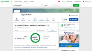 DependableIT Dependable Home Tech Hourly Pay | Glassdoor.ca