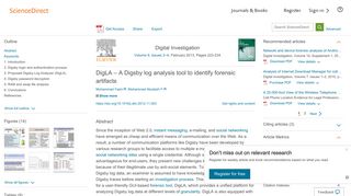 DigLA – A Digsby log analysis tool to identify forensic ... - Science Direct