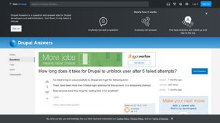 How long does it take for Drupal to unblock user after 5 failed ...