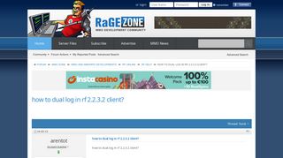 how to dual log in rf 2.2.3.2 client? - RaGEZONE - MMO development ...