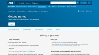 Getting started with Internet Banking | ANZ