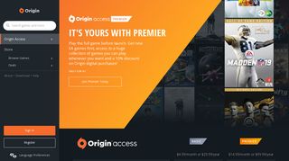 PC Video Game Subscription – Origin Access | Origin | Origin
