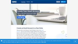 It's easy to create your email account at GMX - GMX Mail