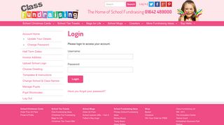 Account Login - Class Fundraising
