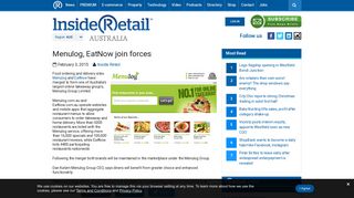 Menulog, EatNow merge - Inside Retail
