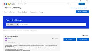 sign-in problems - The eBay Community