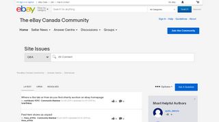 Site Issues - The eBay Canada Community