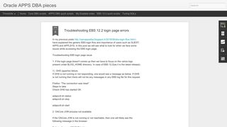 Troubleshooting EBS 12.2 login page errors | Oracle APPS DBA pieces