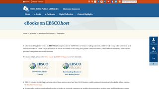 eBooks on EBSCOhost - Hong Kong Public Libraries