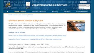 (EBT) Card - California Department of Social Services - CA.gov