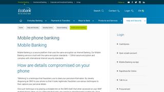 Ecobank - Mobile phone banking