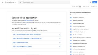 Egnyte cloud application - G Suite Admin Help - Google Support