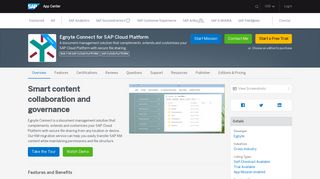 Egnyte Connect for SAP Cloud Platform by Egnyte | SAP App Center