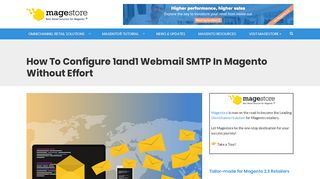 How To Configure 1&1 Webmail SMTP In Magento Without Effort