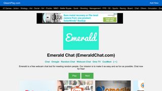 Chat omegle alternative emerald Is Emerald