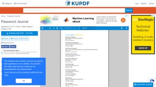 Password Journal - Free Download PDF - KUPDF