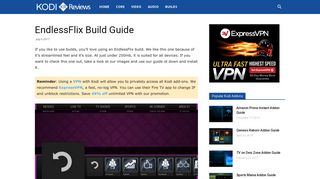 EndlessFlix Build Guide - Kodi Reviews